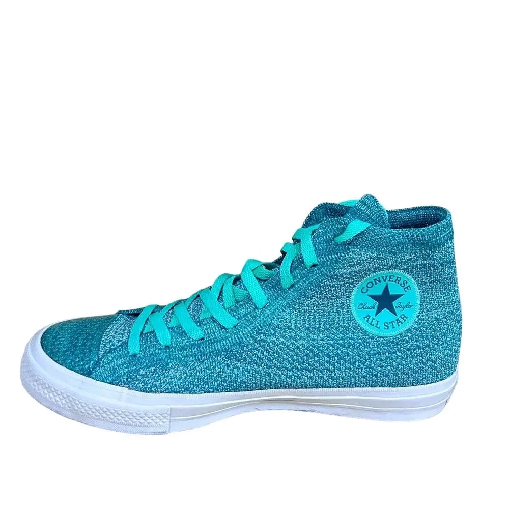 Converse All Star - CT Flyknit Hi Top - Sneakers - Green -Women's -12.5 -157632C